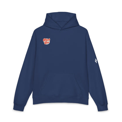 Black Tire Globe Hoodie | Premium AS Colour Mid-Weight Pullover
