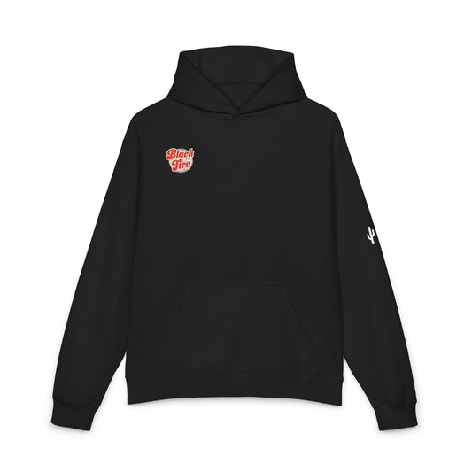 Black Tire Globe Hoodie | Premium AS Colour Mid-Weight Pullover