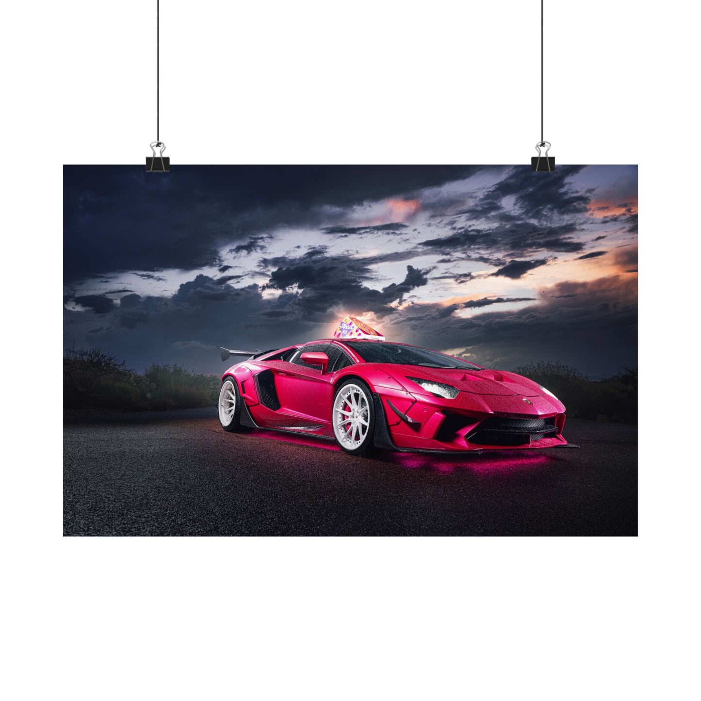 Stradman's Pink Aventador | Storm Night Edition