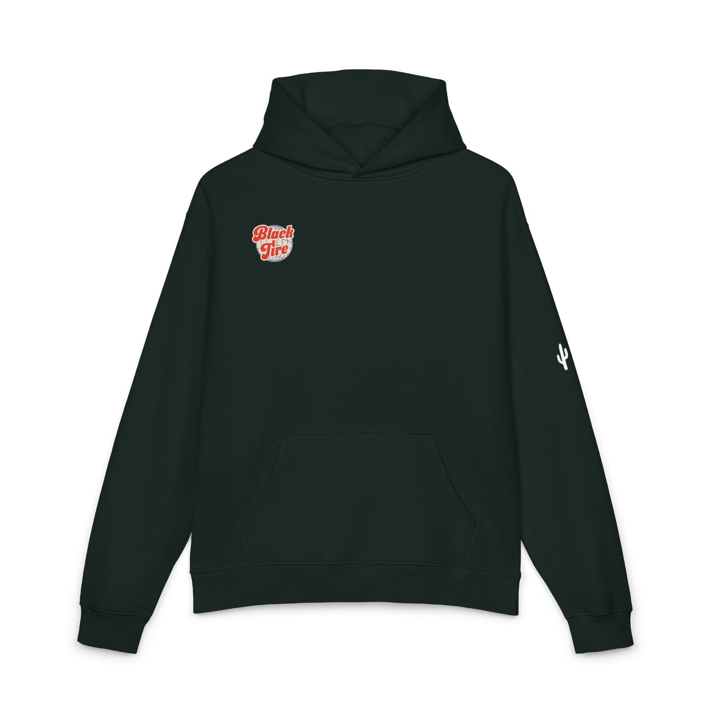 Black Tire Globe Hoodie | Premium AS Colour Mid-Weight Pullover