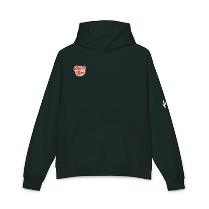 Black Tire Globe Hoodie | Premium AS Colour Mid-Weight Pullover